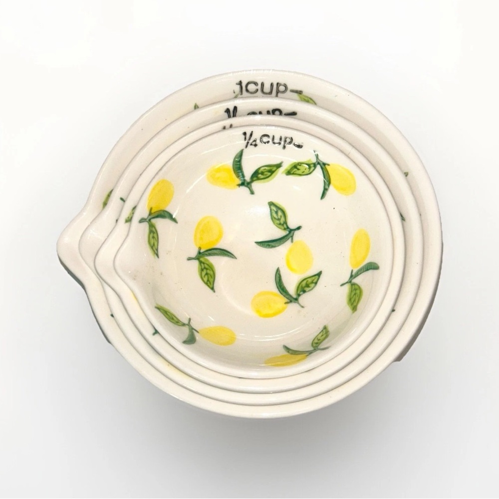 Lemon Print Nested Measuring Cups